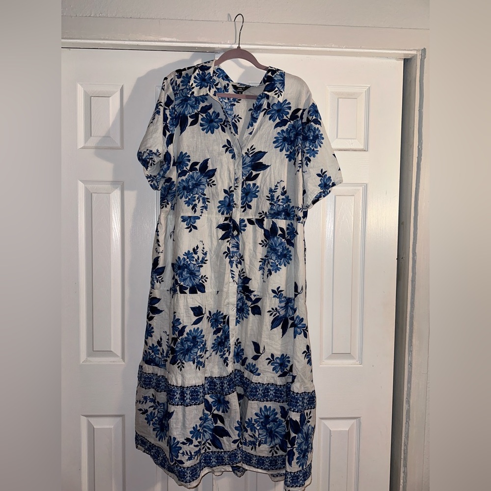 Blue Floral Dress
